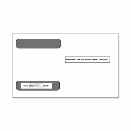 COMPLYRIGHT W-2 5218 4-Up Double Window Envelope, 100PK 52951511